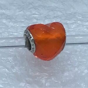 Pandora Shape of Love Orange Charm Silver S925 ALE 796563OCZ (A51-8)
